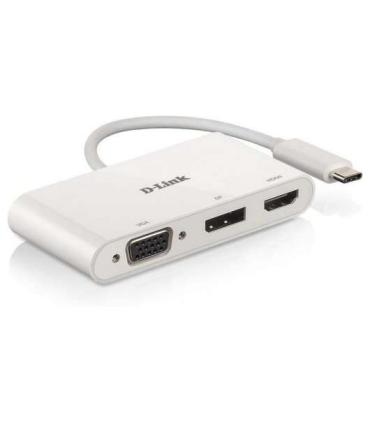 D-Link Hub USB-C a HDMI, DisplayPort, VGA