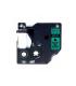 Dymo D1 45019 Cinta de Etiquetas Generica para Rotuladora - Texto negro sobre fondo verde - Ancho 12mm x 7 metros - Reemplaza S0