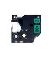 Dymo D1 45019 Cinta de Etiquetas Generica para Rotuladora - Texto negro sobre fondo verde - Ancho 12mm x 7 metros - Reemplaza S0