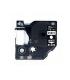Dymo D1 45021 Cinta de Etiquetas Generica para Rotuladora - Texto blanco sobre fondo negro - Ancho 12mm x 7 metros - Reemplaza..