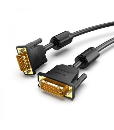 Vention Conversor DVI Macho a VGA Macho - 1m - Color Negro