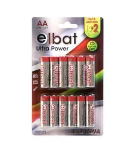 Elbat Pack de 12 Pilas Alcalinas LR6/AA