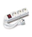 Elbat Regleta Alimentacion - 3x Schukos - Interruptor On/Off - Cable de 1.50m