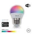 Elbat Bombilla LED Esferica Smart Wi-Fi G45 E27 5W 470lm RGB - Temperatura 2700K a los 6000K - Control de Voz - Control Remoto -