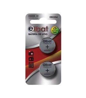 Elbat Pack de 2 Pilas Litio de Boton CR2025 3V