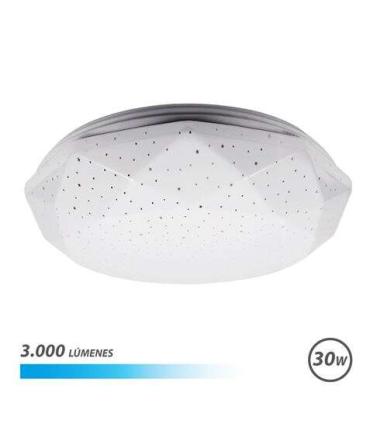 Elbat Serie Neptuno Aplique de Techo LED 30W 3000lm - 6500K Luz Fria - Diametro 28cm