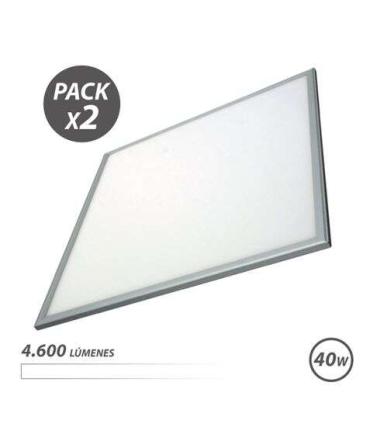 Elbat Pack 2 Paneles LED 60X60 40W 4600LM - Color Blanco