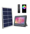 Elbat Foco Solar Led RGB 60W - 515LM - Bluetooth - Bateria 5V/6AH - Control Remoto - IP67
