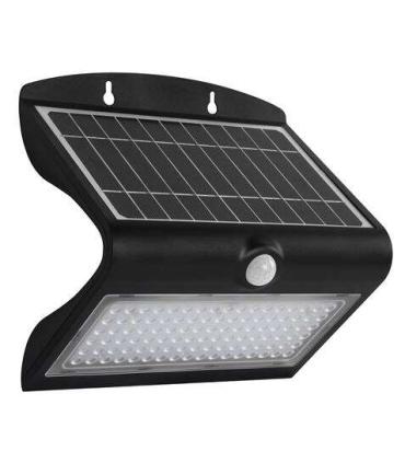 Elbat Aplique Led Solar Doble Iluminacion 8W - 850LM - Luz Fria 6000K - Luz Calidad 3000K - Sensor de Movimiento