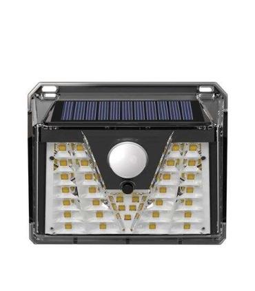 Elbat Aplique Led Solar - 150LM - Luz Fria 6500K - Sensor de Movimiento - Bateria 1200mAh
