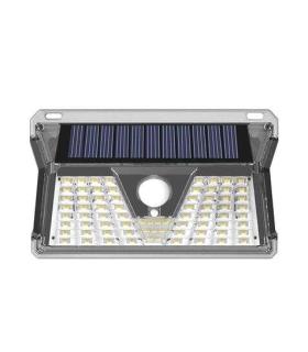 Elbat Aplique Led Solar - 260LM - Luz Fria 6500K - Sensor de Movimiento - Bateria 1200mAh