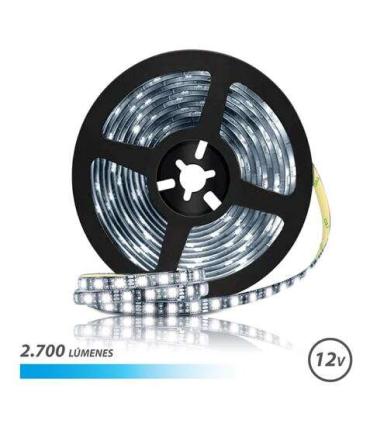 Elbat Tira LED 12V 2700lm - Luz Fria 6500K - 30 Led por Metro - Longitud 5m