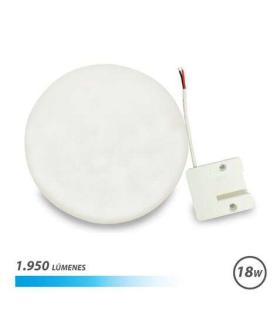Elbat Aplique Redondo de Techo con Base Fija LED 18W 1950lm - 6500K Luz Fria - Diametro 15cm