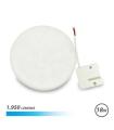 Elbat Aplique Redondo de Techo con Base Fija LED 18W 1950lm - 6500K Luz Fria - Diametro 15cm
