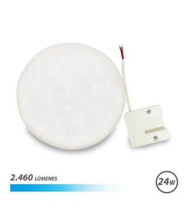 Elbat Aplique Redondo de Techo con Base Fija LED 24W 2460lm - 6500K Luz Fria - Diametro 18cm