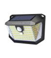 Elbat Aplique Solar LED 150lm con 3 Caras de Iluminacion - Sensor de Movimiento - Panel Solar Integrado 5.5V, 0.33W - Bateria 3.