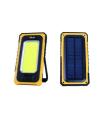 Elbat Linterna LED Solar Recargable - Gancho e Iman - Cob 10W 800LM - Color Negro