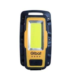 Elbat Linterna LED Recargable - Gancho e Iman - Cob 8W 600LM - Color Negro