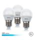 Elbat Pack de 3 Bombillas LED G45 de 6W - 500LM - Base E27 - Luz Fria