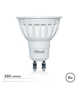 Elbat Bombilla LED GU10 6W 560LM Luz Blanca - Ahorro Energetico - Larga Duracion - Facil Instalacion - Color Blanco