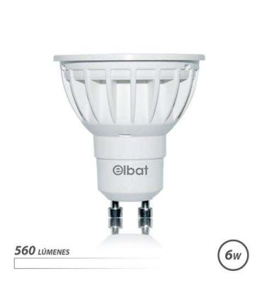 Elbat Bombilla LED GU10 6W 560LM Luz Blanca - Ahorro Energetico - Larga Duracion - Facil Instalacion - Color Blanco