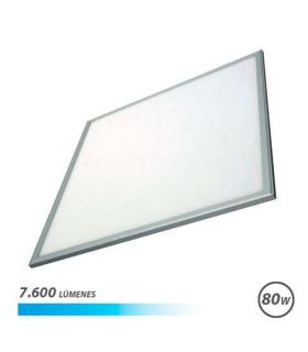 Elbat Panel LED 60x60 80W 7600LM - Luz Fria - Ahorro de Energia - Larga Vida Util - Facil Instalacion - Color Blanco