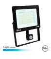 Elbat Foco LED de 50W - Potencia: 50W - Lumenes: 5400 - Sensor de Movimiento - 6.500K Luz Fria - 30.000 - 50.000 Horas de Vida -