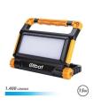 Elbat Foco Recargable 15W - Luz Fria, 6000K - 1400 Lumenes - Bateria 3.7V / 5000Mah - Recargable con Cable USB - Cable de Carga 