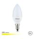 Elbat Bombilla LED - Potencia 6W - Lumenes 500 - Tipo de Luz 3000K Luz Calida - Casquillo E14 - Angulo 180º - Dimensiones 37X100