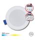 Elbat Downlight Circular 12W - 960Lm - Selector 3 Temperaturas + Sobrepared - Color Blanco
