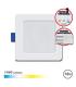 Elbat Downlight Cuadrado 18W - 1440Lm - Selector 3 Temperaturas + Sobrepared - Color Blanco