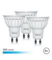 Elbat Pack 3 Bombillas LED Gu10 - 6W - 560Lm - Luz Fria - Color Blanco