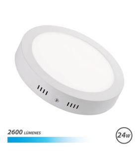 Elbat Downlight Circular sobre Pared LED 24W Luz Blanca - Color Blanco