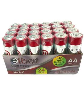 Elbat Pack 24 Pcs Pilas Alcalinas LR6/AA - Color Varios
