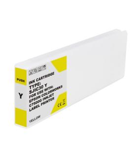 Epson SJIC30P Amarillo Cartucho de Tinta Pigmentada Generico - Reemplaza C33S020642/SJIC30P(Y
