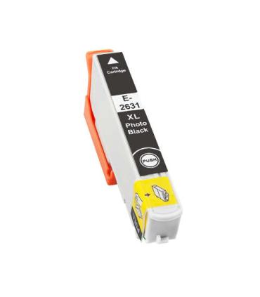 Epson T2631/T2611 (26XL) Negro Photo Cartucho de Tinta Generico - Reemplaza C13T26314012/C13T26114012