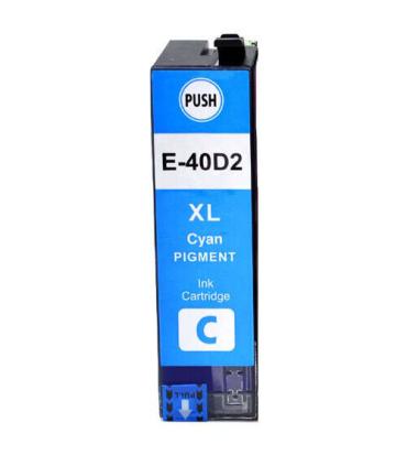 Epson T40D2 Cyan Cartucho de Tinta Pigmentada Generico - Reemplaza C13T40D240/C13T40C240