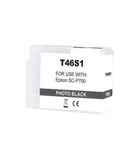 Epson T46S1 Negro Photo Cartucho de Tinta Pigmentada Generico - Reemplaza C13T46S100