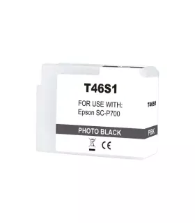 Epson T46S1 Negro Photo Cartucho de Tinta Pigmentada Generico - Reemplaza C13T46S100