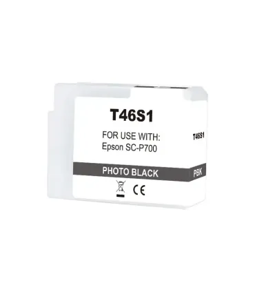 Epson T46S1 Negro Photo Cartucho de Tinta Pigmentada Generico - Reemplaza C13T46S100