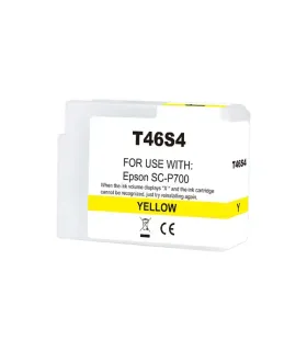 Epson T46S4 Amarillo Cartucho de Tinta Pigmentada Generico - Reemplaza C13T46S400