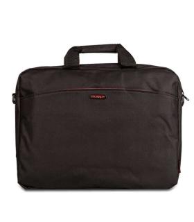 NGS Enterprise Maletin para Portatil 15.6" - Acolchado Interior - 2 Compartimentos y Bolsillo Exterior - Color Negro