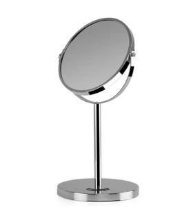 Orbegozo ES 5100 Espejo Cosmetico Multiorientable - Base Antideslizante - Acabado Cromado - Doble Cara con Aumento X5 - Altura..
