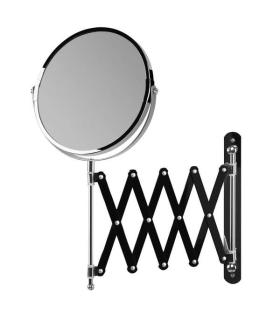 Orbegozo ESP 6000 Espejo Cosmetico de Pared - Doble Cara con Aumento X5 - Extensible y Regulable - Acabado Cromado Elegante - Fa