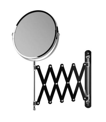 Orbegozo ESP 6000 Espejo Cosmetico de Pared - Doble Cara con Aumento X5 - Extensible y Regulable - Acabado Cromado Elegante - Fa