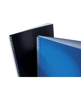 GBC Tapas Polyclearview para Encuadernacion - A4, 800 Micras - Negras y Mates - Color Negro