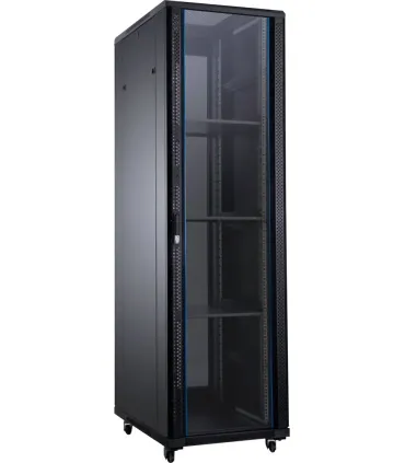 Aiten Data AI6622 Armario Rack de Suelo 19" - Desde 22U a 47U - 4 Ventiladores 120mm - Puerta de Cristal - Cerradura de Segurida