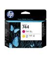 HP 744 Magenta/Amarillo Cabezal de Impresion Original - F9J87A