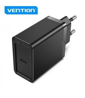 Vention Cargador de Pared USB-C 3A PD20W - Carga rapida - Color Negro