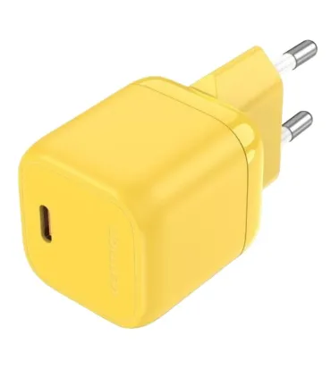 Vention Cargador de Pared GaN USB-C 30W 3A Carga Rapida - Color Amarillo
